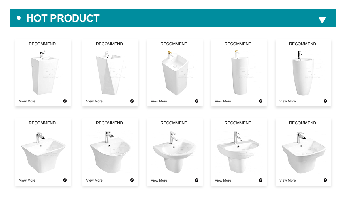 bacia de pedestal de produto quente